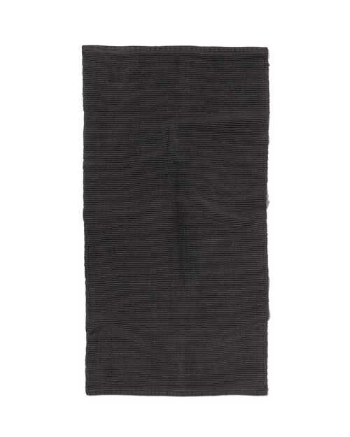 tapis de bain 60x120 côte gris foncé