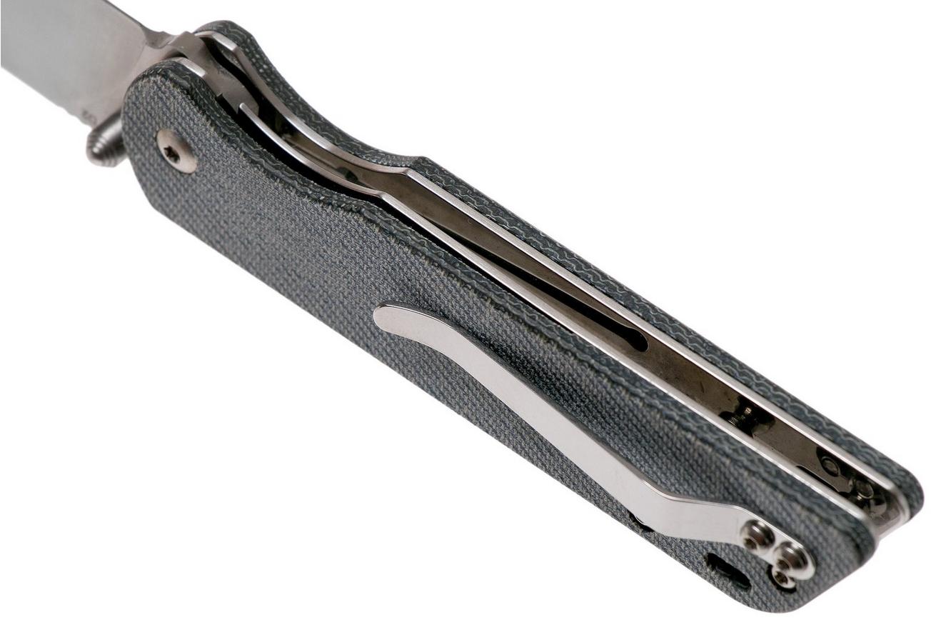 QSP Knife Parrot QS102-F Denim Micarta, zakmes