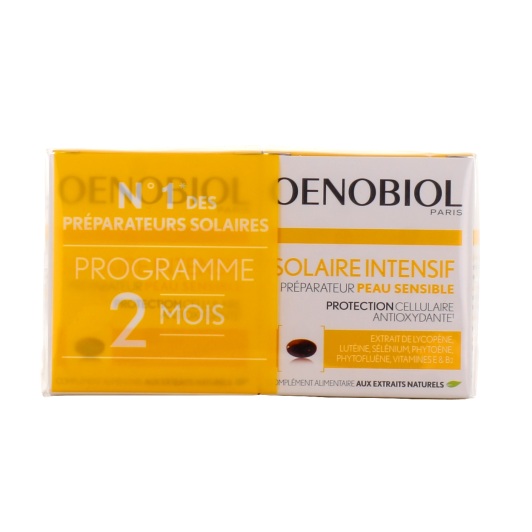 Oenobiol Solaire Intensif Peau Sensible : complément alimentaire bronzage