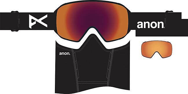 ANON - MASQUE DE SKI M4.TORIC BLACKSUNNY RED 3+1