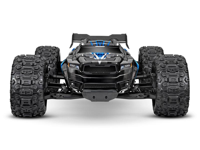 Traxxas Monster Truck Sledge VXL-6S 4WD, Blau 1:8, ARTR Ultimativer Monstertruck für Off-Road Bashing mit bis zu 110 km/h