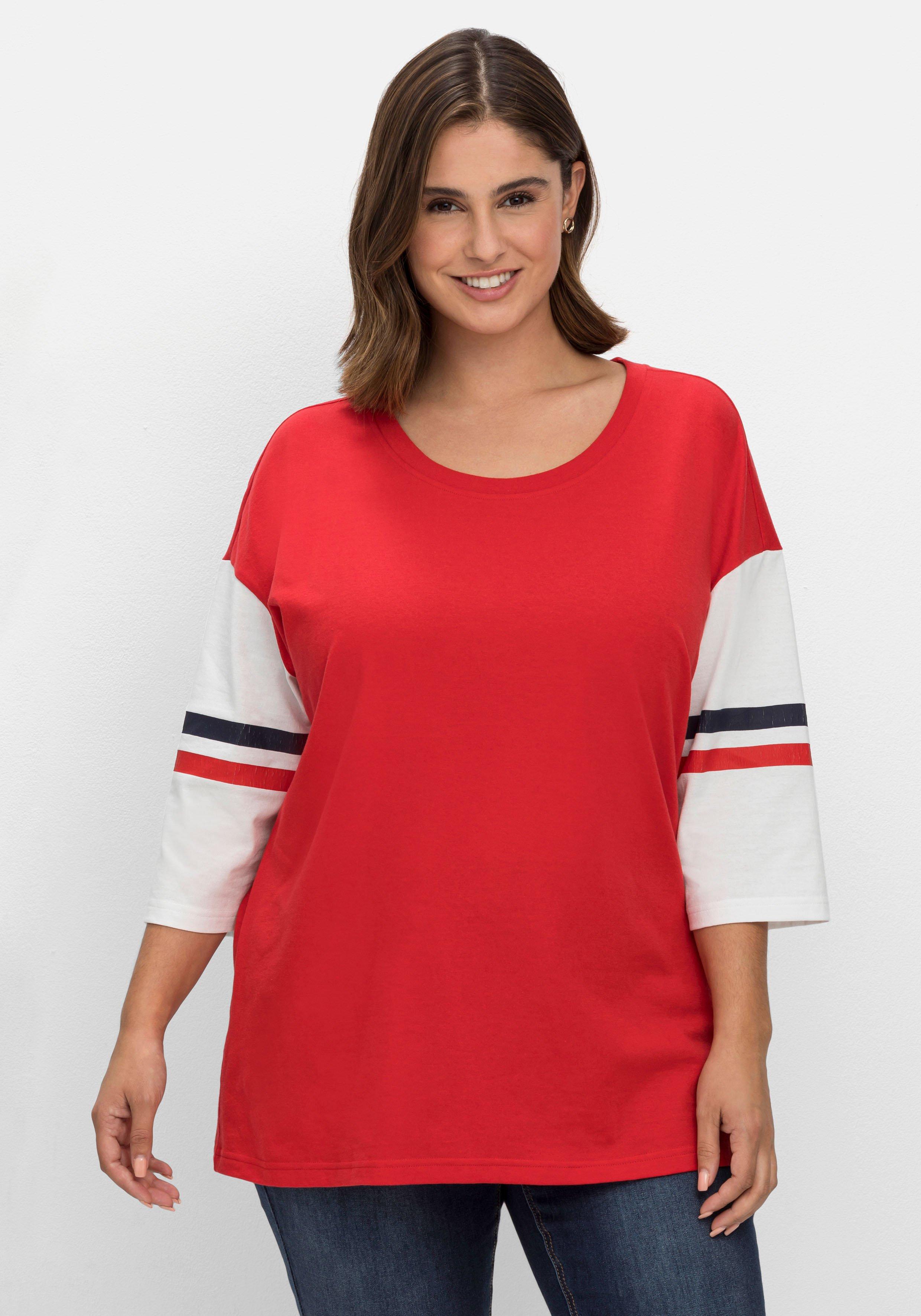 Shirt mit 3/4-Arm, im College-Stil
