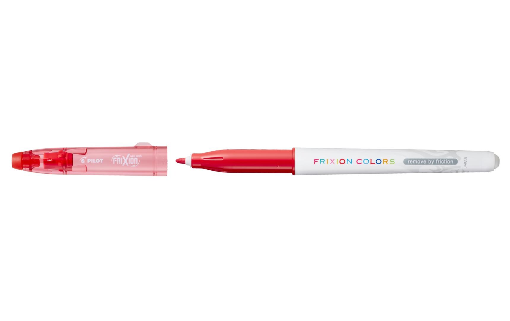 Filzstift FriXion Colors, Medium RotRadierbarer Faserstift mit thermosensitiver Tinte