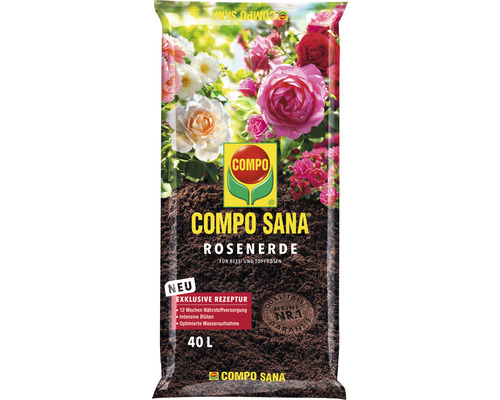 COMPO SANA® rozengrond voor perk- en potrozen, 40 L