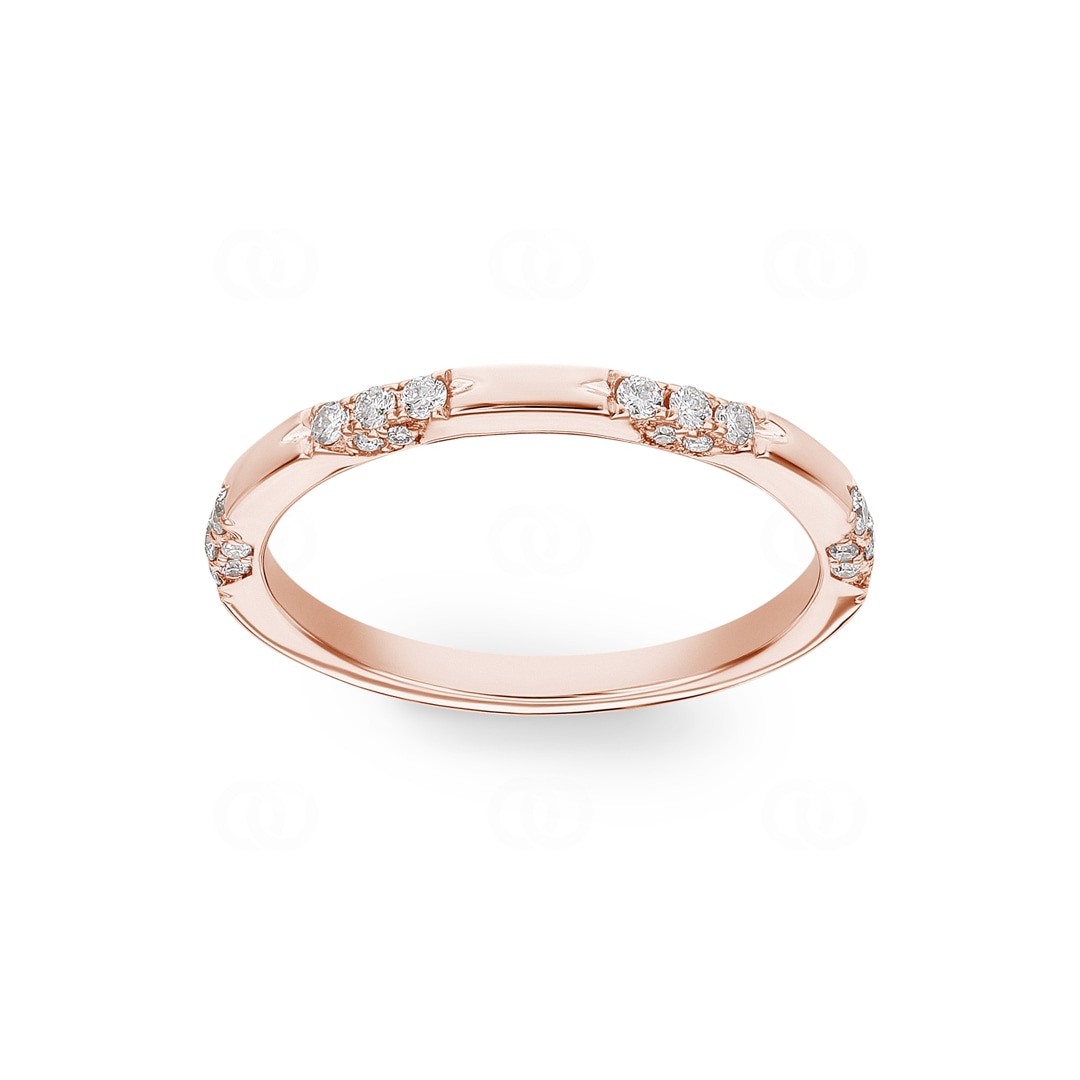 0.20 Karat Diamantring 750/18 K Roségold