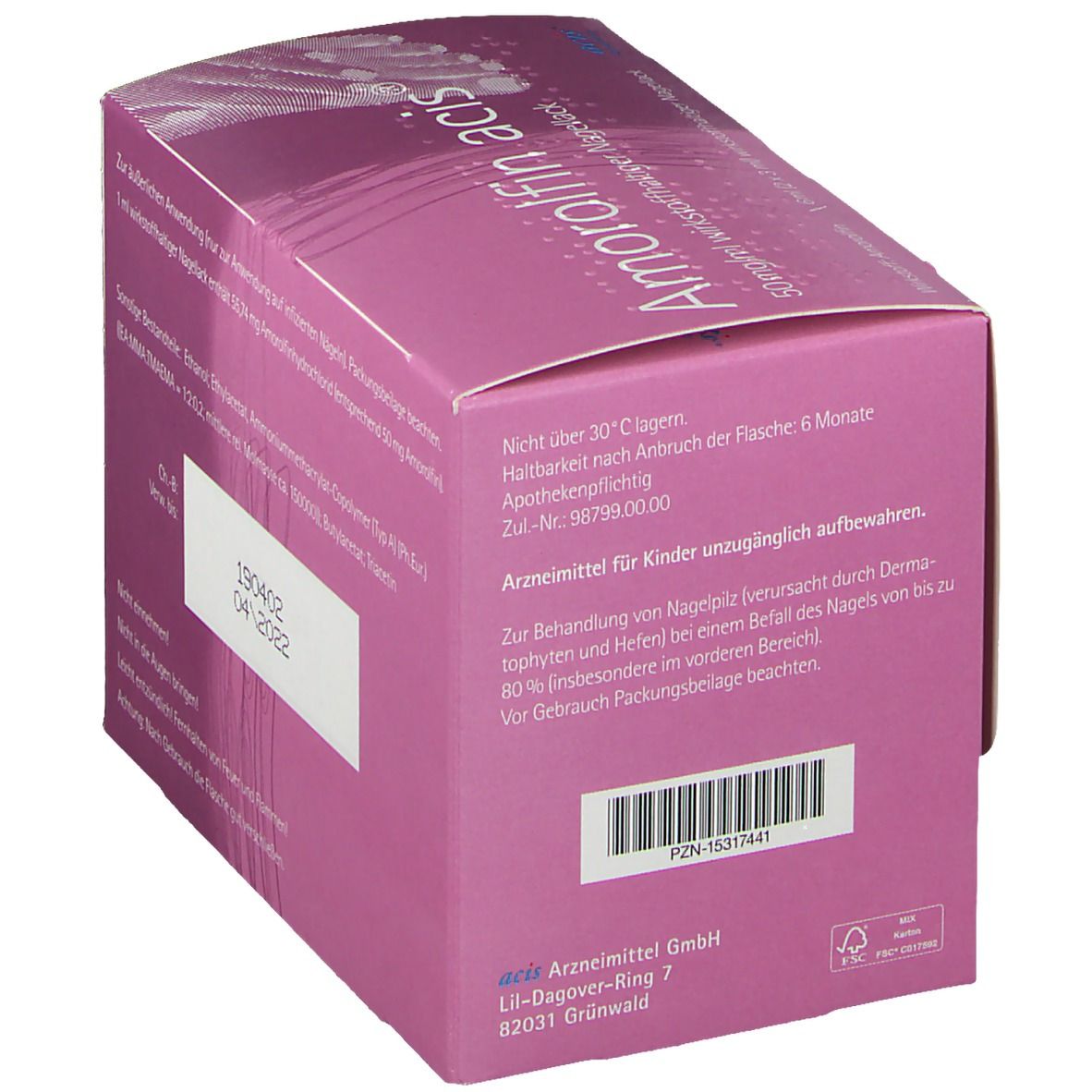 Amorolfin acis® 50 mg/ml wirkstoffhaltiger Nagellack