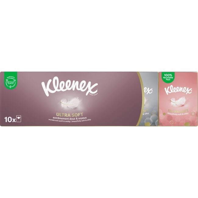 Kleenex Ultrasoft Mini Zakdoekjes 10 pakjes