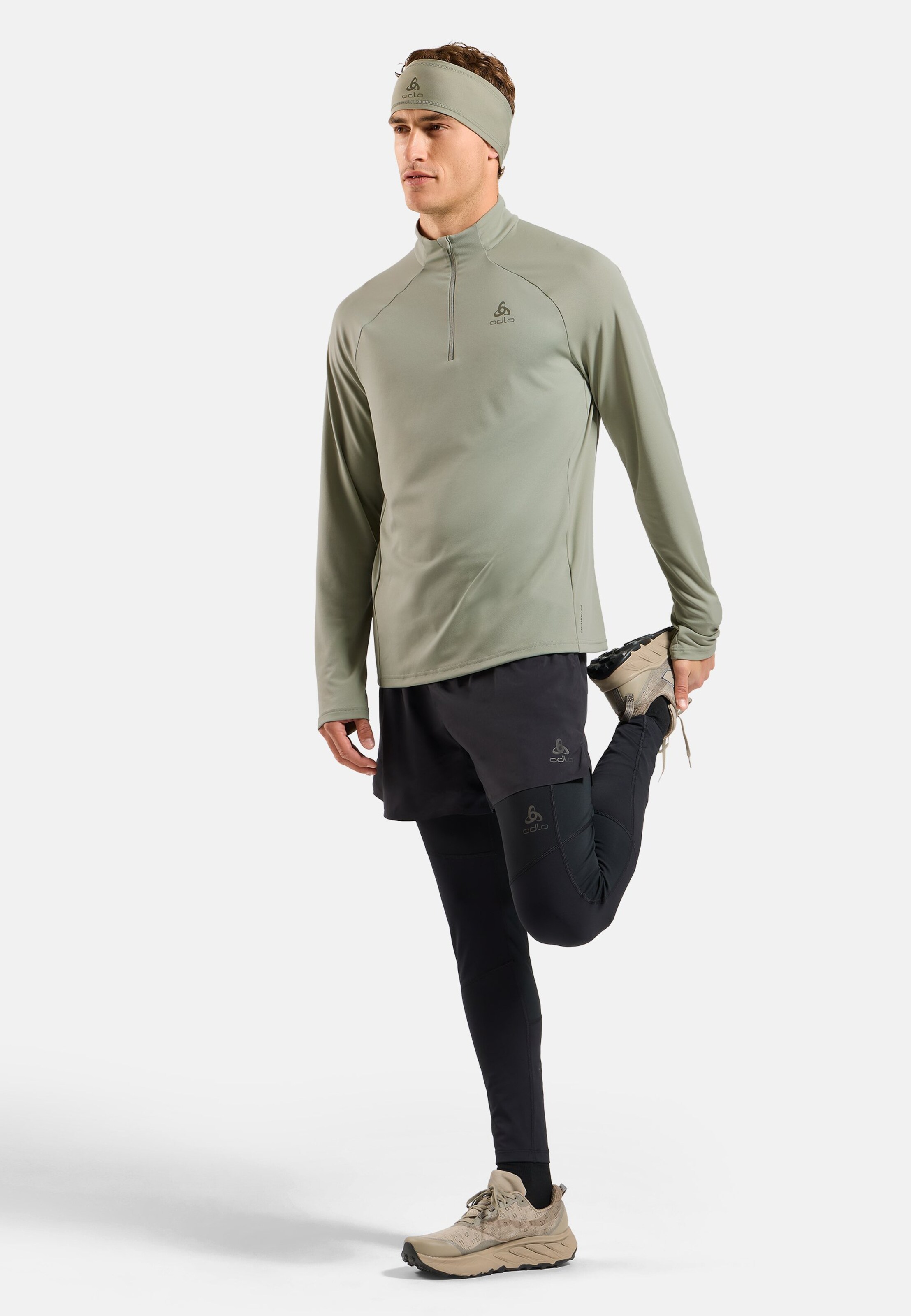 Essentials Ceramiwarm Mid Layer mit Halbreissverschluss in shadow