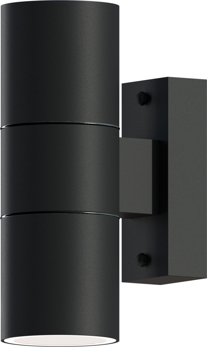 Calex wandlamp Turin zwart 10,8 x 6 x 17 cm