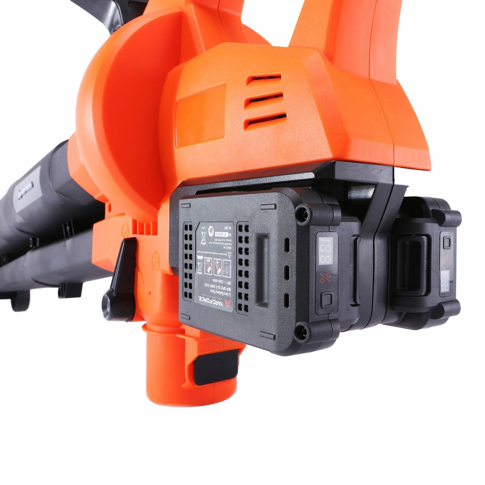 Aspirateur, souffleur, broyeur de feuilles sans fil 40v , fonction 3 en 1 avec batterie li-ion et chargeur lb c20