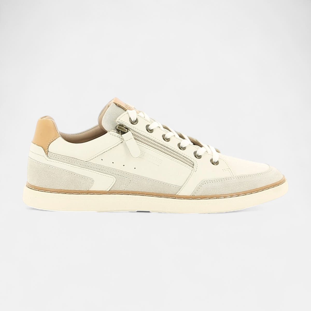 Baskets basses Homme en cuir ecru