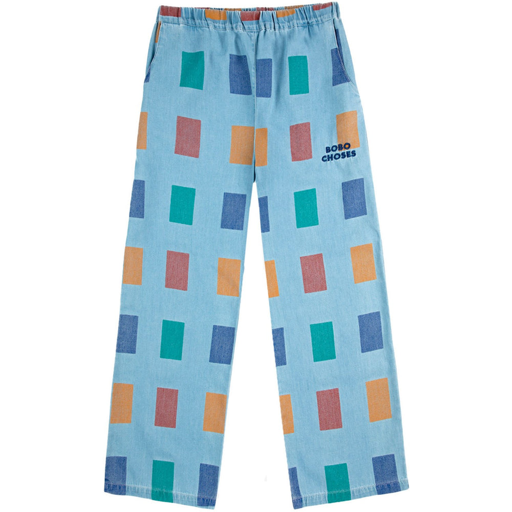 Køb Bobo Choses Light Blue Color Game All Over Baggy Bukser