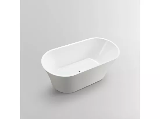 Baignoire îlot design ovale AUSTIN blanche 160 cm