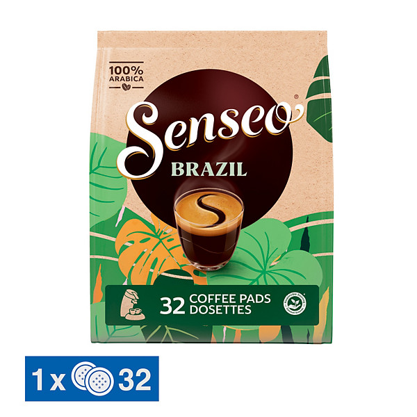 Café Senseo® Brazil, paquet de 32 dosettes