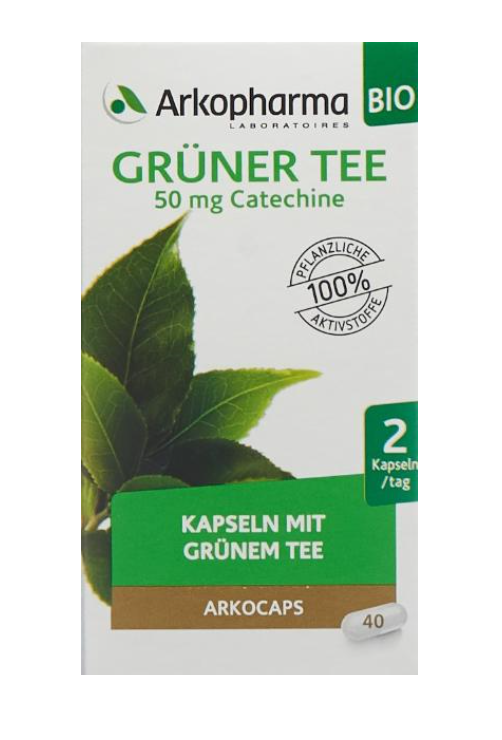 ARKOCAPS Grüntee<br>40 Stück, Dose, Kapsel, Bio