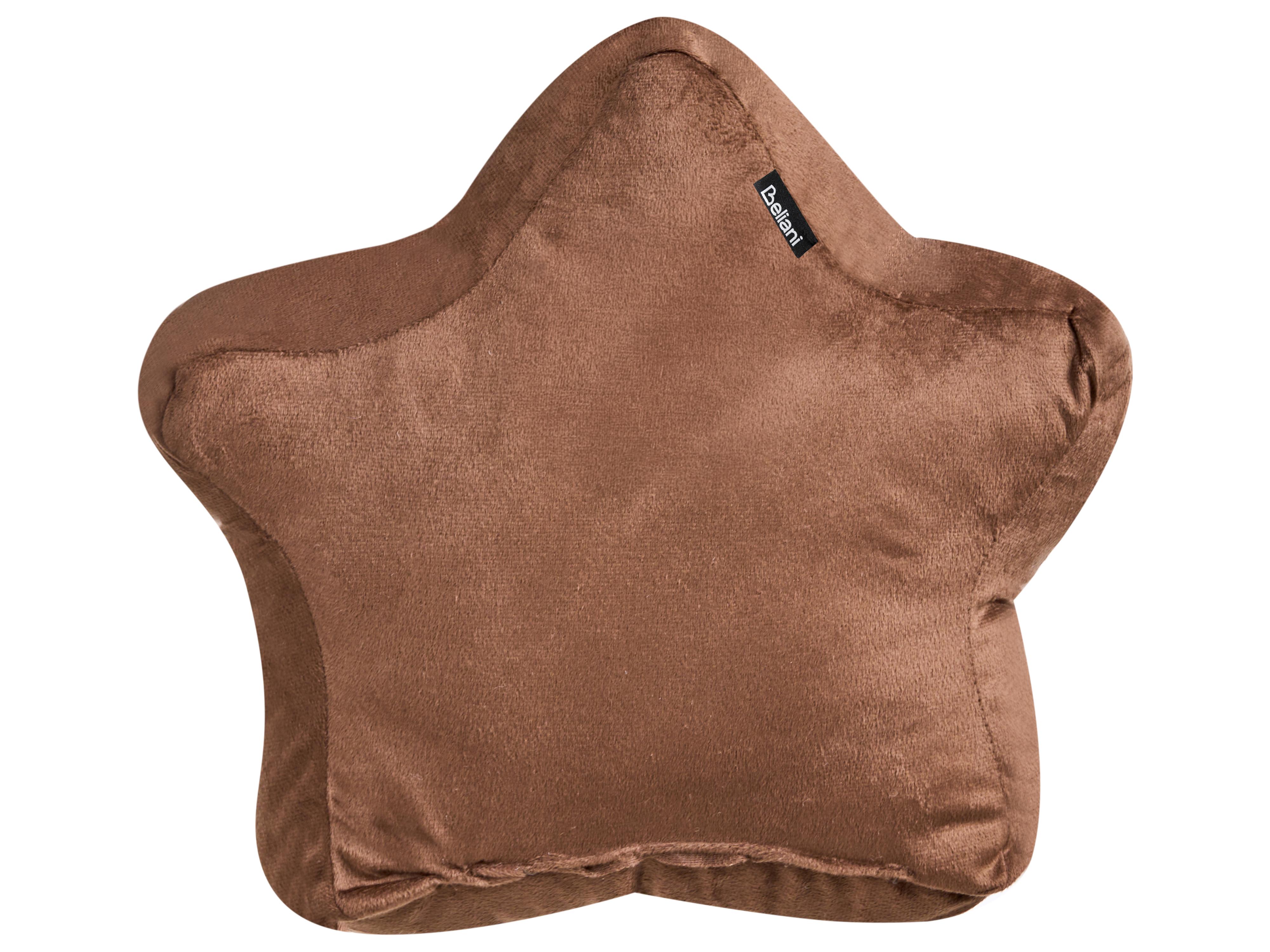 Set van 3 sierkussens JOLLYTRIO Fluweel 35 x 70 cm 40 x 60 cm 40 x 40 cm Bruin kerstmotief