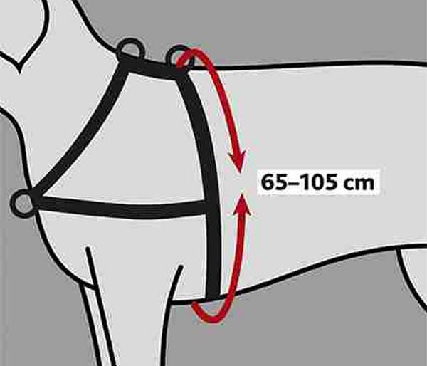 Trixie Hundegeschirr Lead'n'Walk Soft, schwarz
