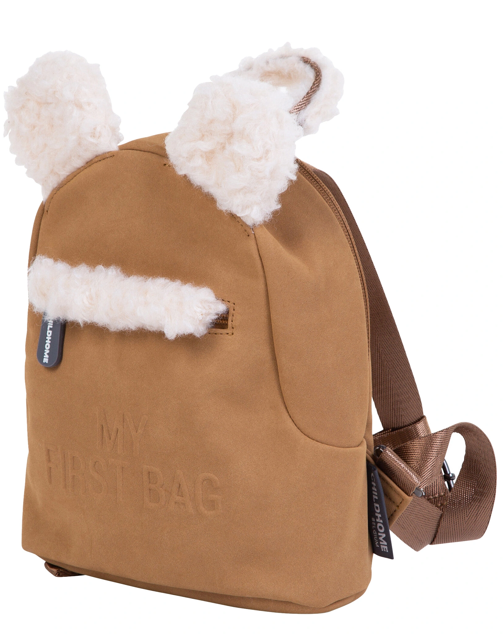 Kinderrucksack MY FIRST SUEDE LOOK (20x8x24) in braun