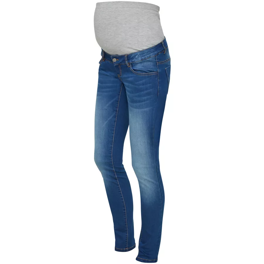 mama licious Umstandsjeans MLFIFTY Medium Blue Denim