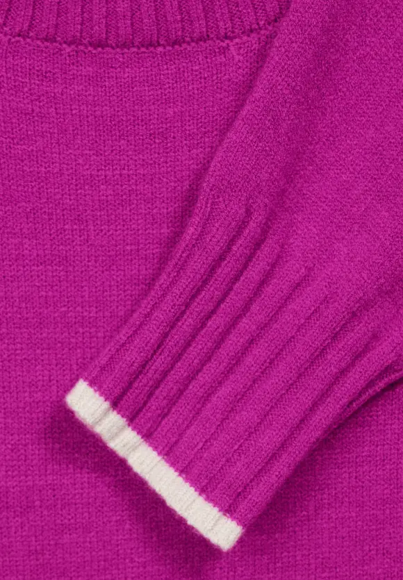 Pullover mit Stehkragen - purple cozy pink
