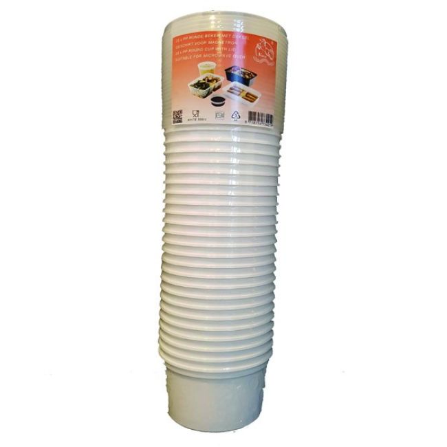 Vima Soepkom Rond met Deksel PP 500cc 25st