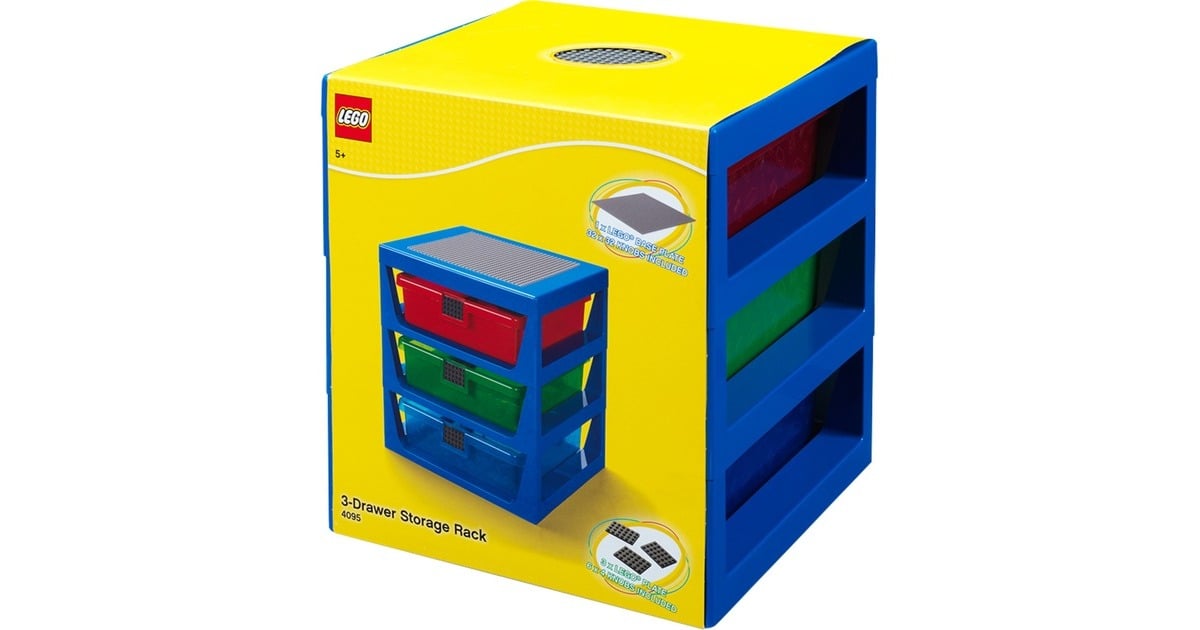 Room CopenhagenLEGO Iconic 3-Drawer Rack opbergdoos  (Blauw)