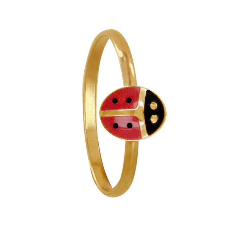 Bague Enfant Plaqué Or Coccinelle