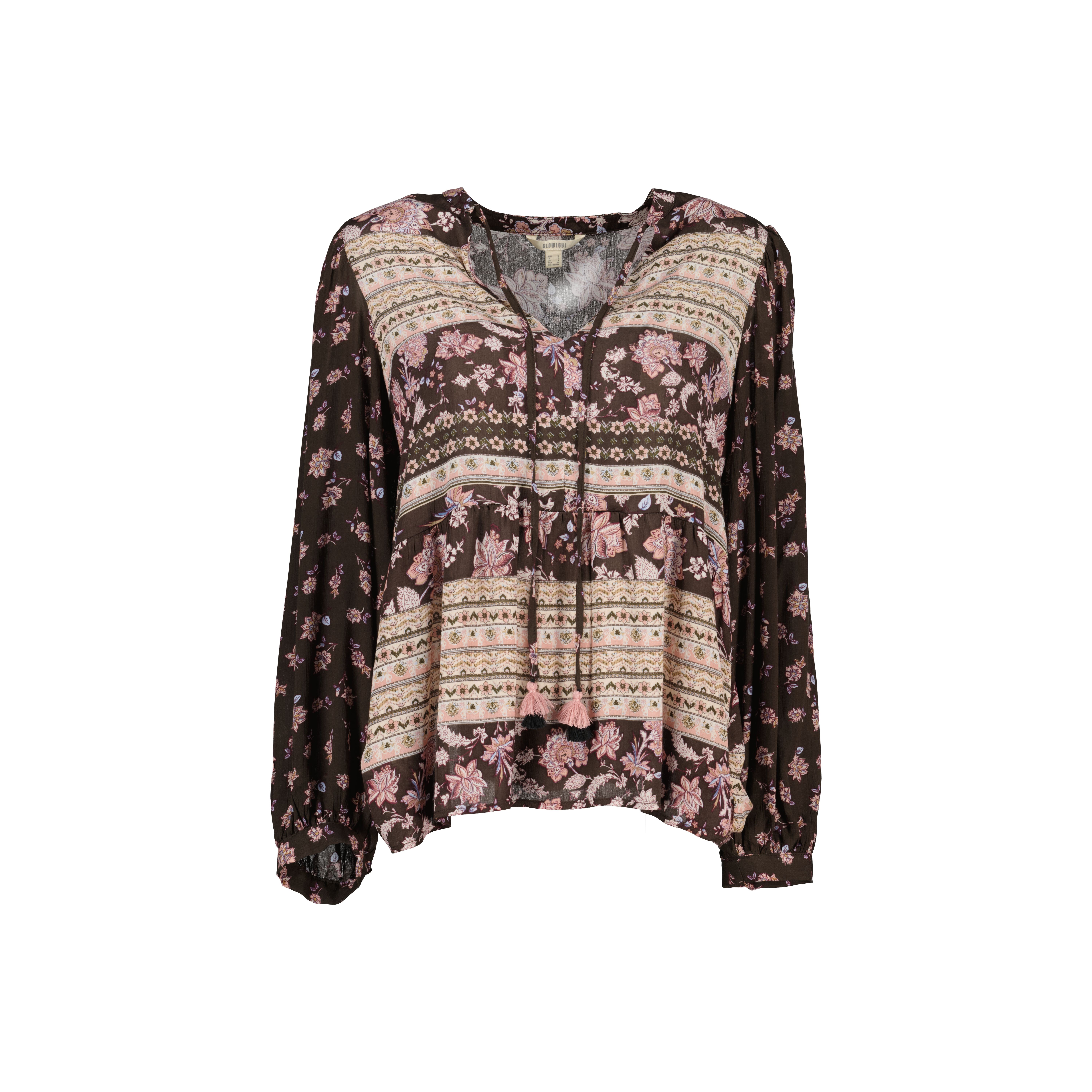 Blusa estampada - Multicolorida