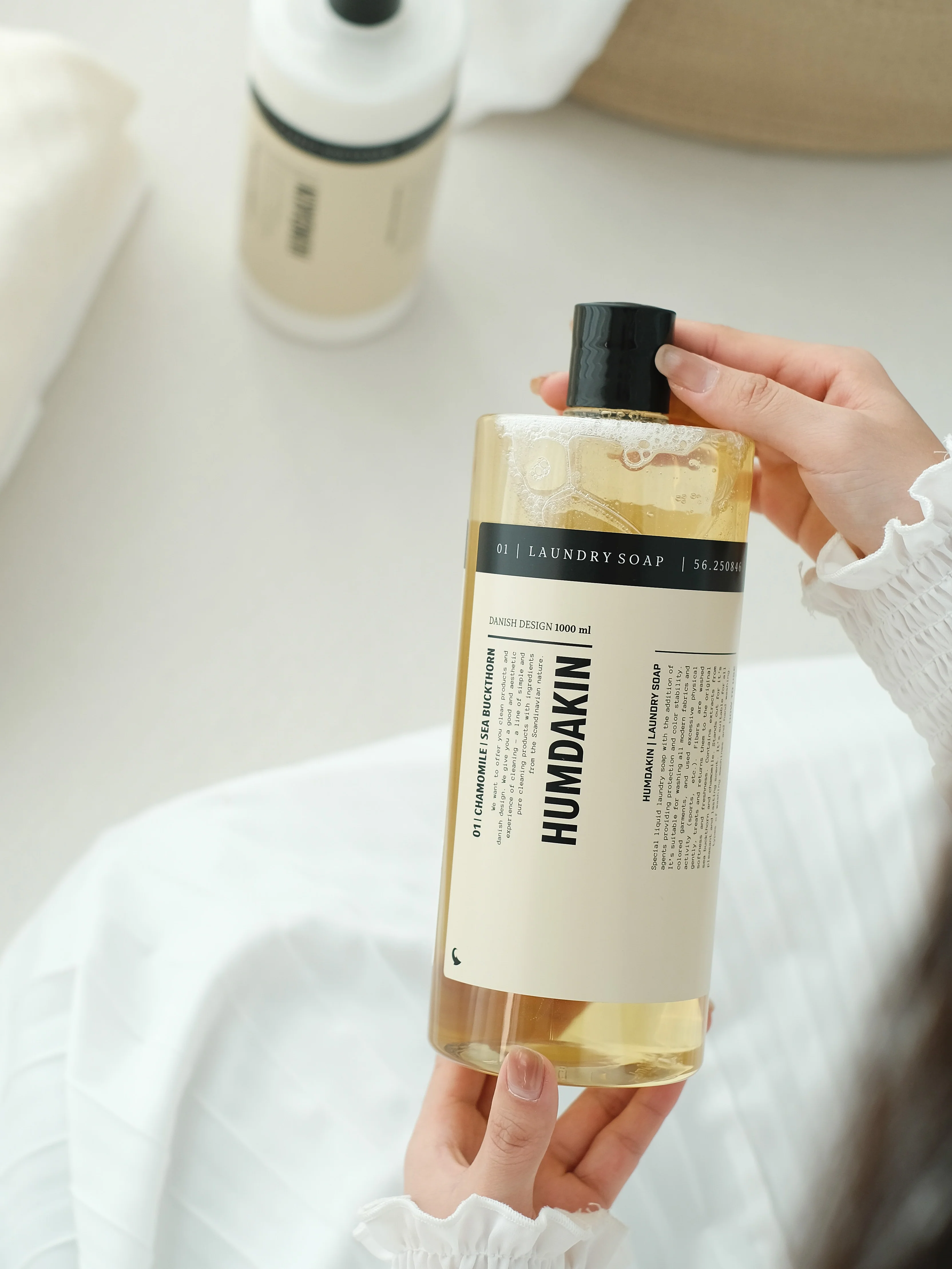 Humdakin  Vaskemiddel cotton seed & wild rose - 1000ml.