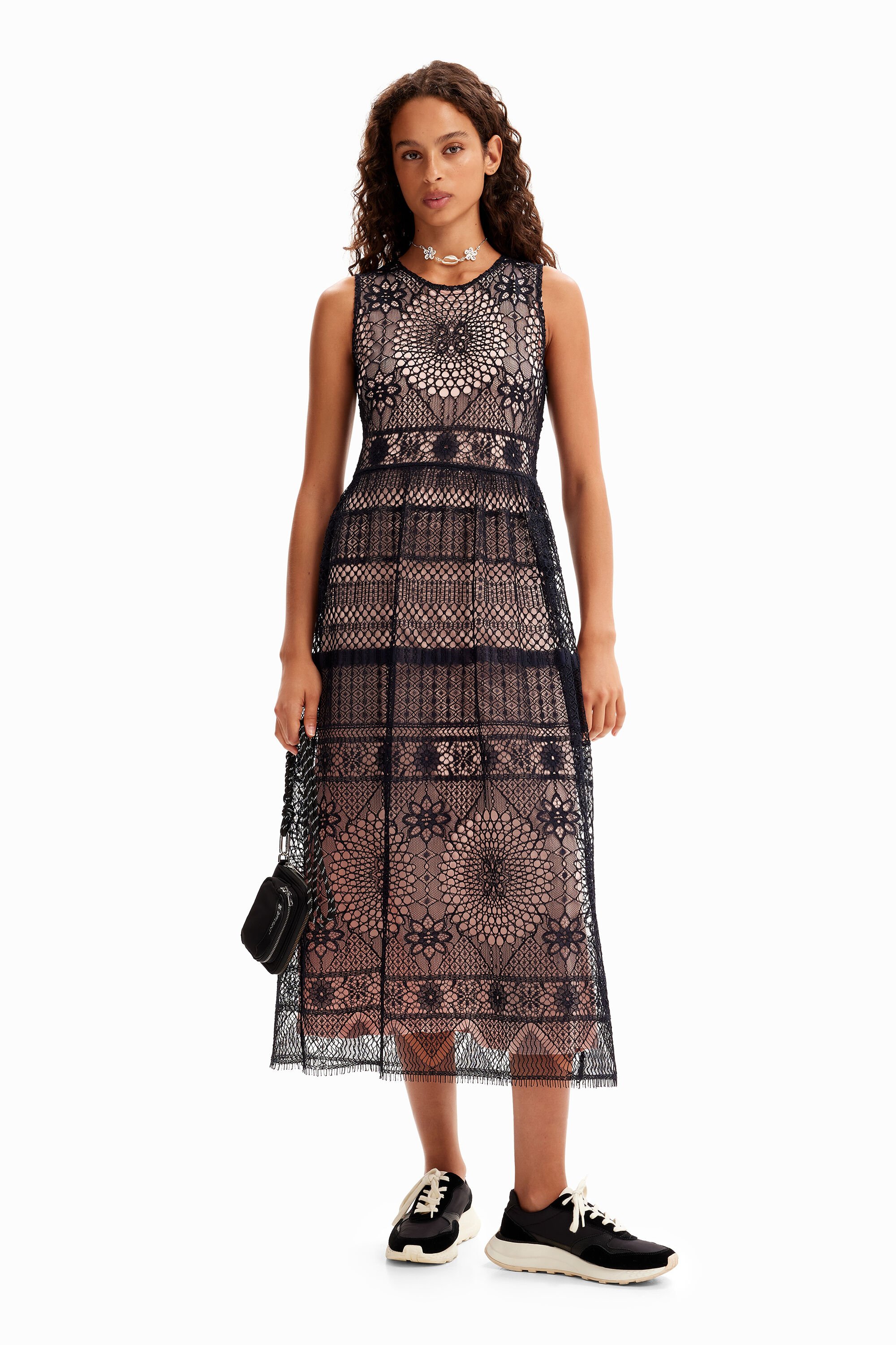 Robe midi dentelle M. Christian Lacroix