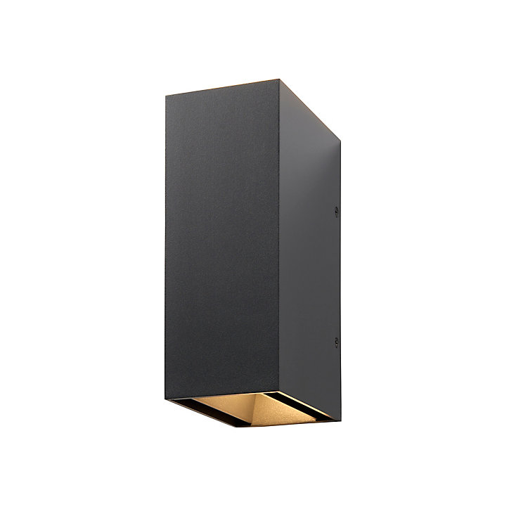 Applique murale Katsura LED intégrée 712lm 12W IP44 GoodHome gris anthracite