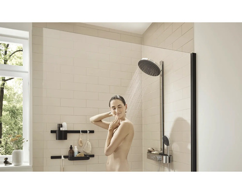 Douchekolom incl. thermostaat hansgrohe Pulsify S 260 2jet eco met ShowerTablet Select 400 chroom/grafiet 24241000