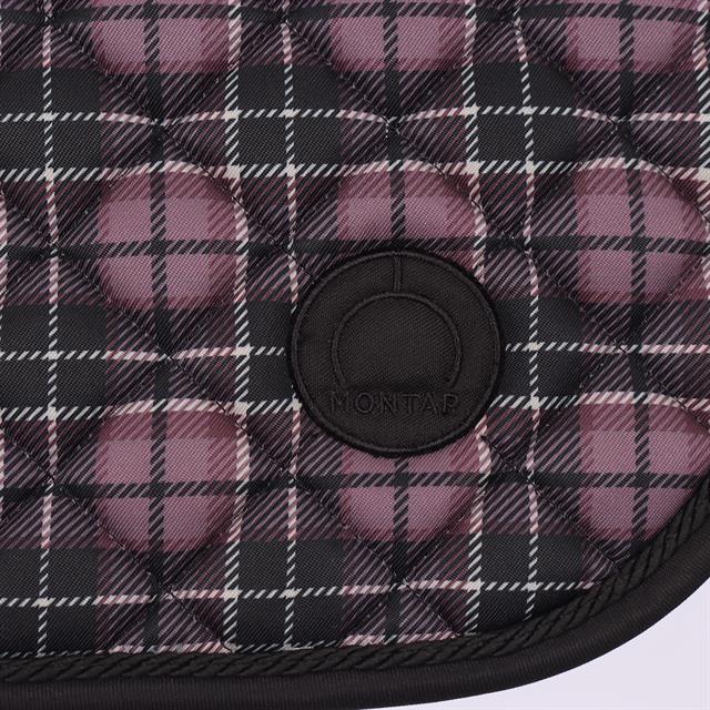Zadeldek Montar MOCheri All Over Printed Checked Dressuur Donkerpaars