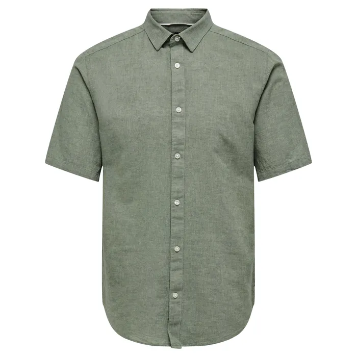 Only & Sons Caiden Solid Linen Overhemd Heren