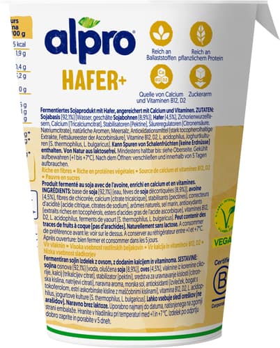 Alpro Joghurtalternative auf Sojabasis, Hafer+ Natur