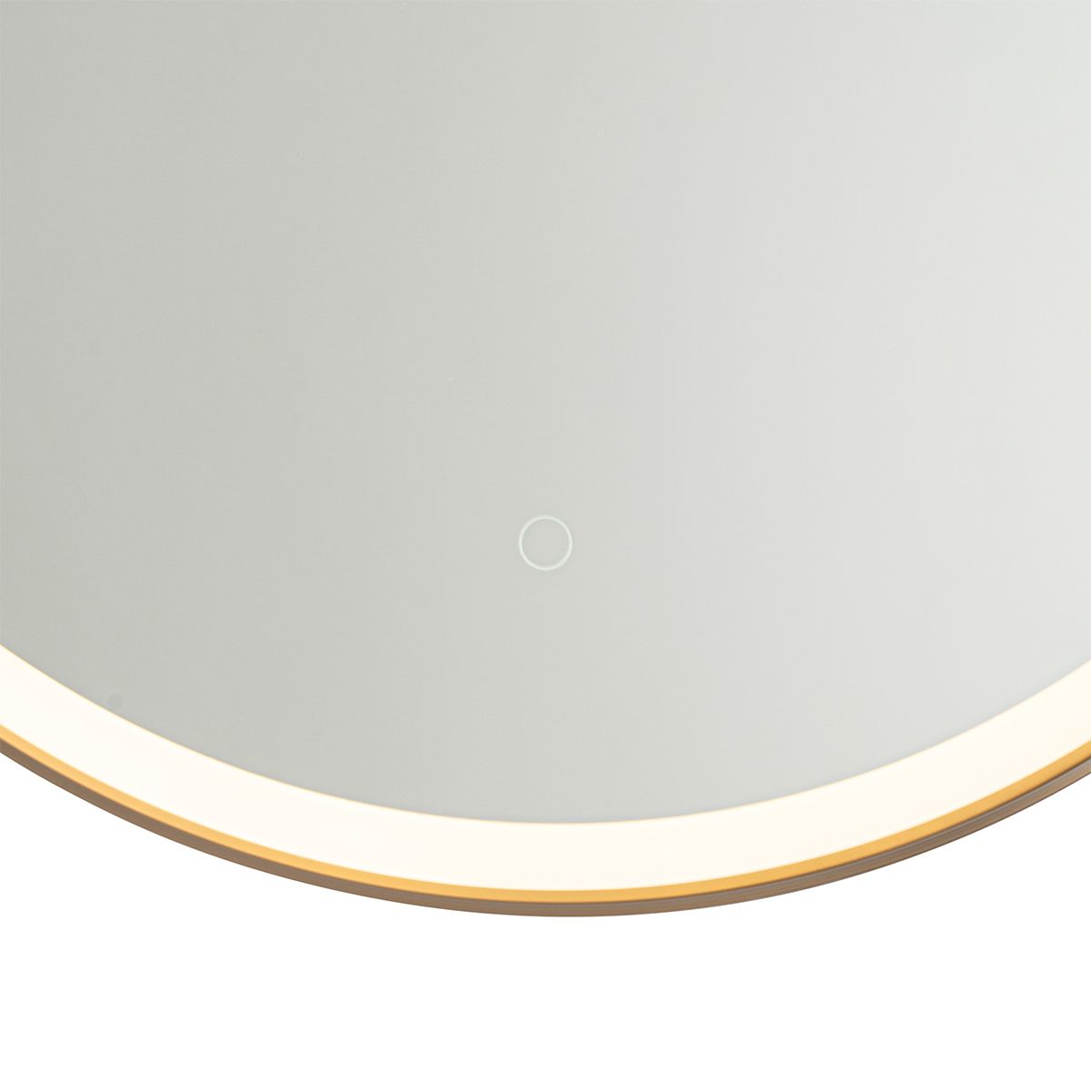 Badkamerspiegel rosé goud 70 cm incl. LED met touch dimmer - Miral