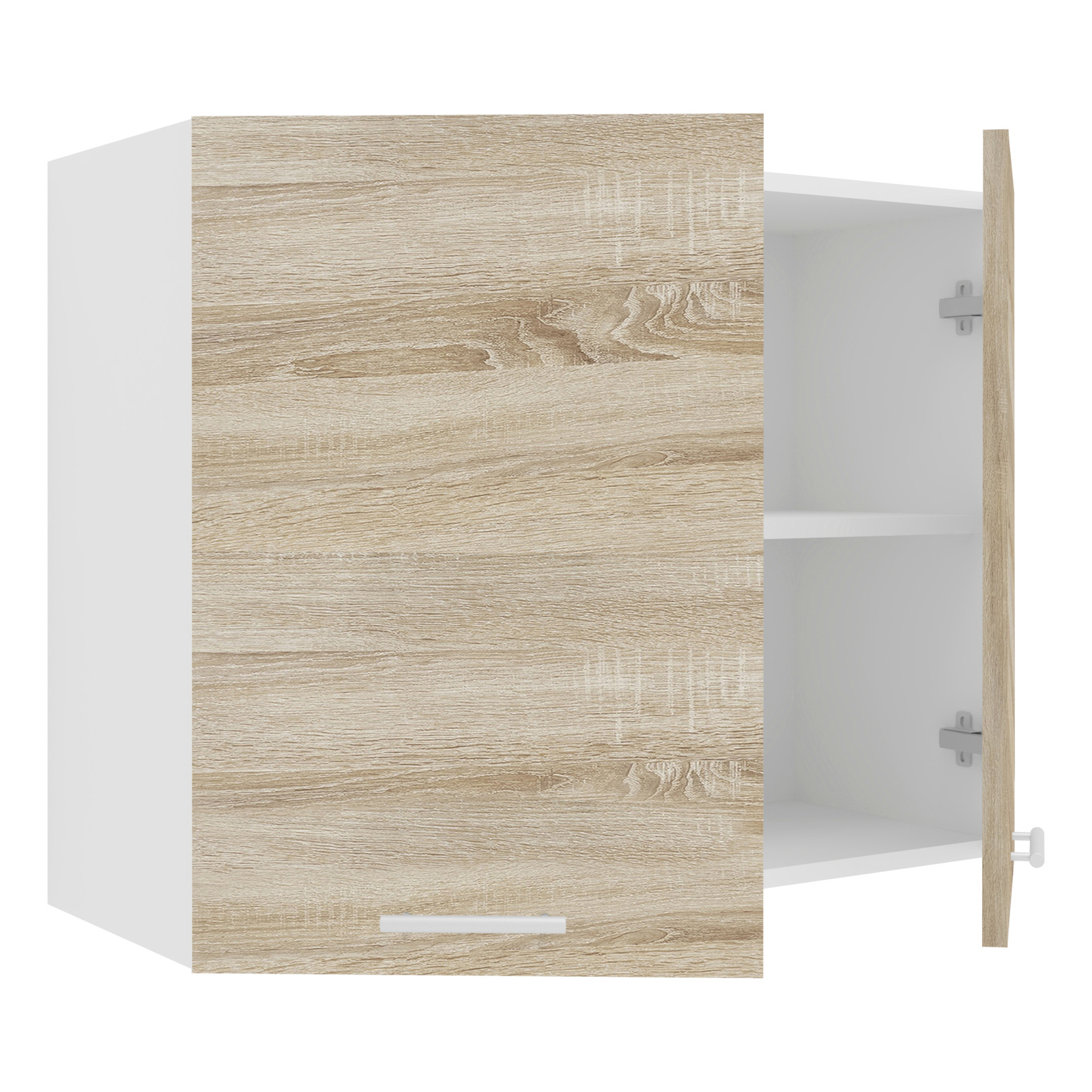 Hängeschrank ESILO - weiß - Sonoma Eiche - 60 cm