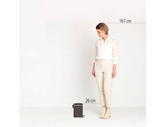 BRABANTIA - Poubelle à pédale Newicon blanche 3L, à pédale 112126