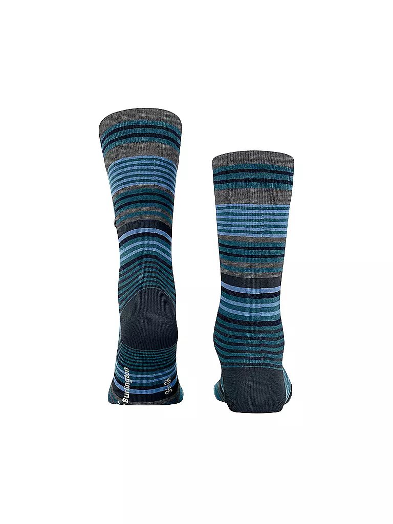 BURLINGTON Herren Socken STRIPE 40-46 lagoon blau