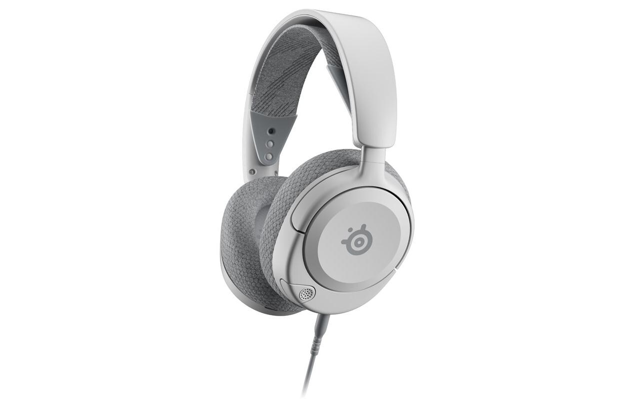 Headset Arctis Nova 1P WeissSteelseries Arctis Nova 1P kabelgebundene Gaming-Kopfhörer mit Kopfband, Weiss