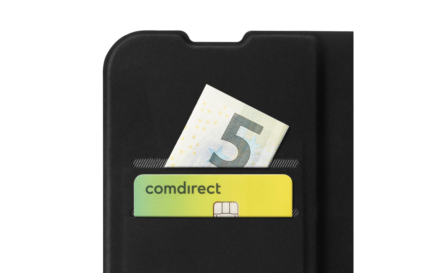 Book Cover Daily Protect Schwarz für iPhone 16Hama Daily Protect Handy-Schutzhülle 15.5 cm (6.1
