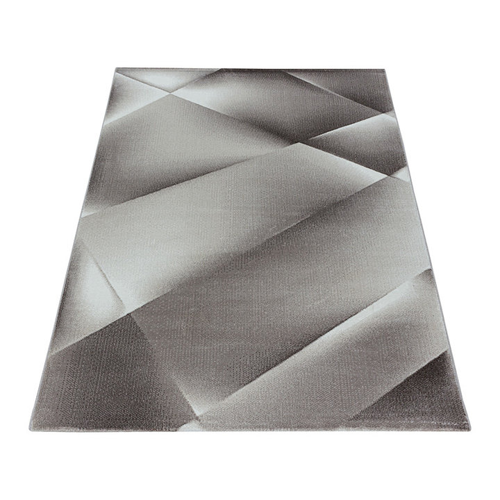Modern vloerkleed - Streaky Design Bruin | Modern design