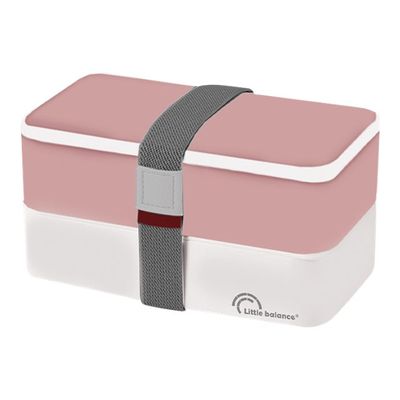 Little Balance - Lunch box boîte repas - blanc/rose - 1,2 L