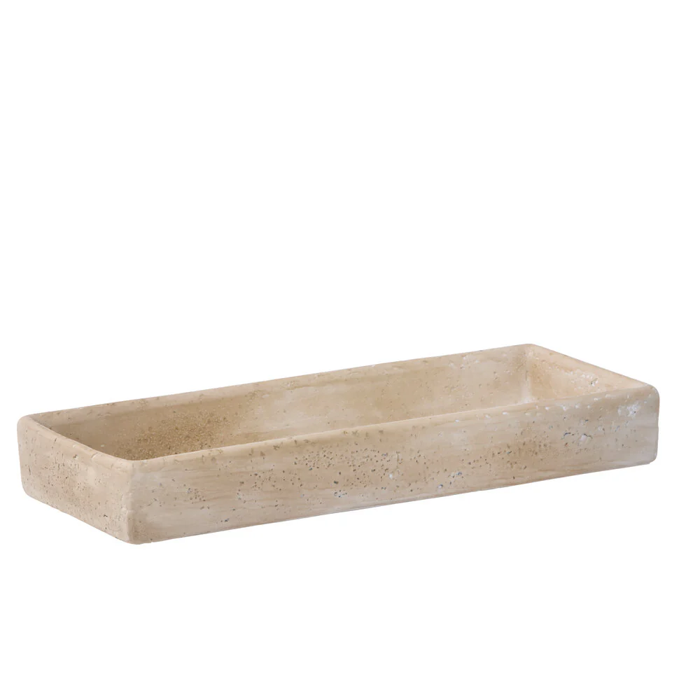 Bahne Interior  Aflang bakke, beige - 12x30cm