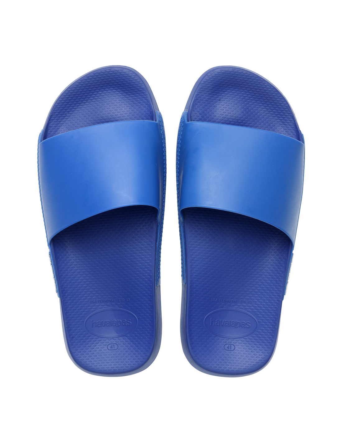 havaianas claquettes mixte slide classic bleu