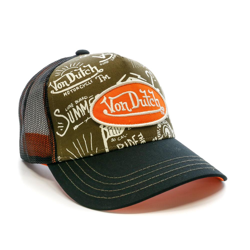 Von Dutch Casquette Kaki/Noir Homme Von Dutch Pattern
