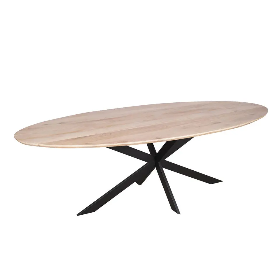 Eettafel Naturel Hout - 240x110x76cm - Ferris