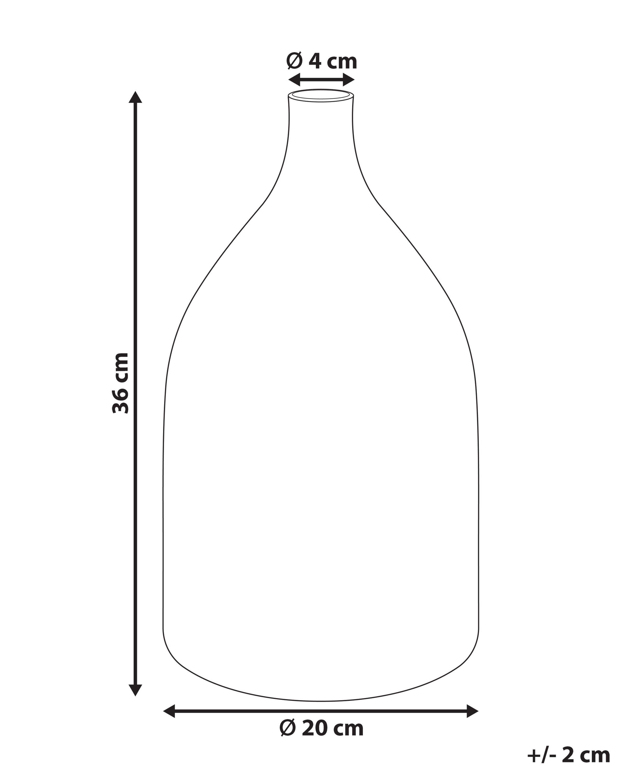 Bloemenvaas KULCHA Glas 36 cm Meerkleurig