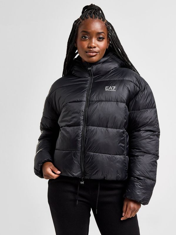 EA7 Emporio Armani Shine Padded Jacket - Zwart- Dames, Zwart