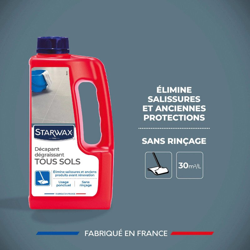 Décapant dégraissant tous sol - rinçage facile -  1 L